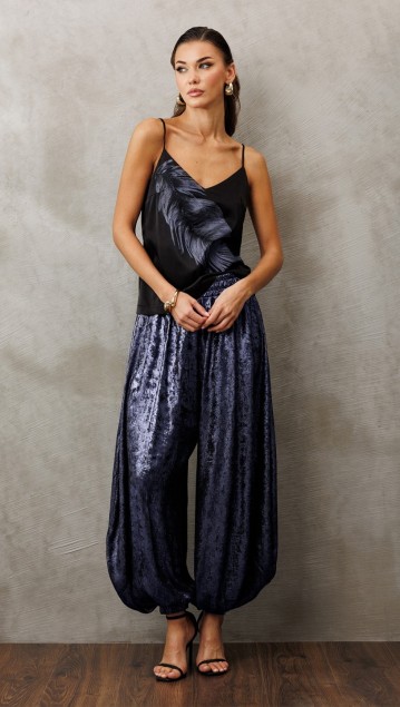 BUTER Блузка 3224 Черный + синий фото 5