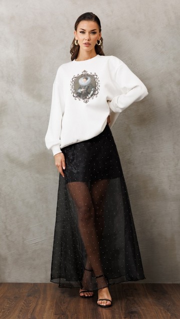 BUTER Джемпер 3231 Молочный фото 5