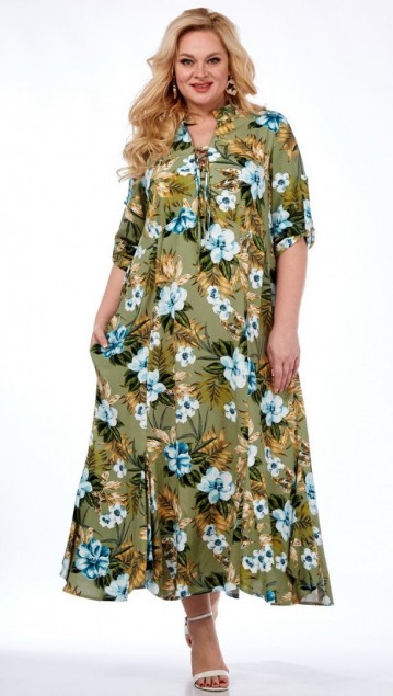 celentano Платье 5001-1 оливковый фото 2