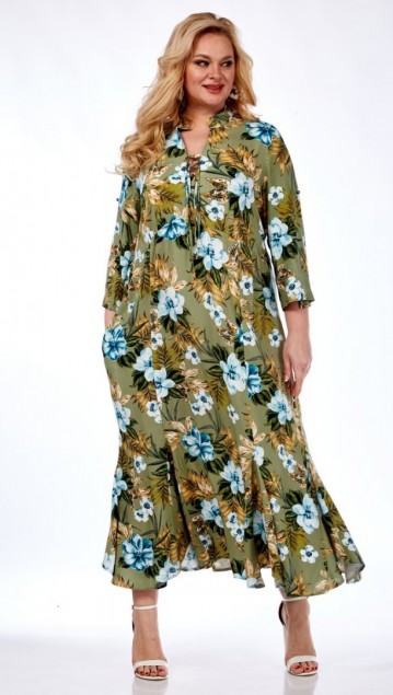celentano Платье 5001-2 оливковый фото 3
