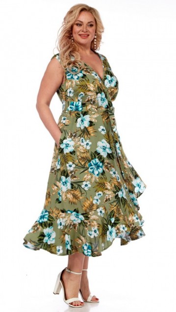 celentano Платье 5007-1 оливковый фото 6