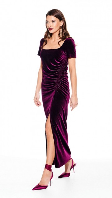 Elletto Платье 1109 Баклажан фото 7