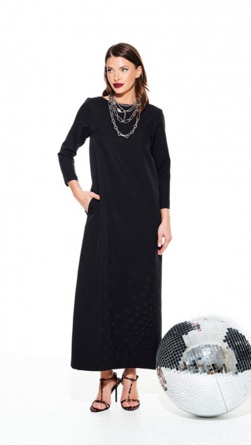 Elletto Платье 1117 Черный фото 7