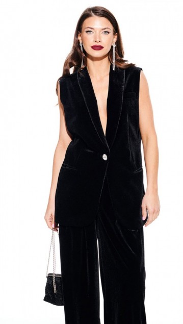 Elletto Жилет 3921 Черный фото 2