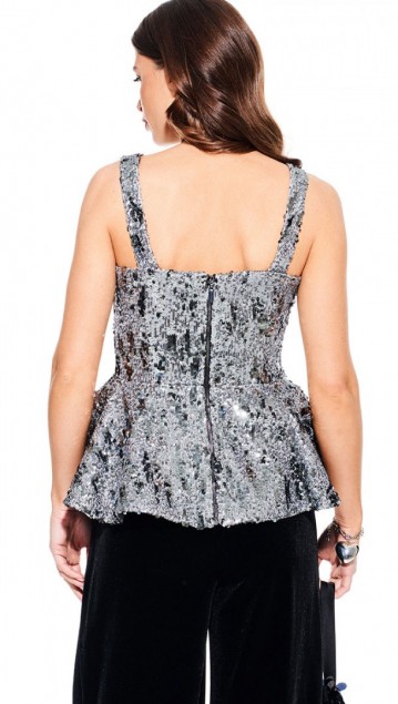 Elletto Блузка 3931 Серый фото 3