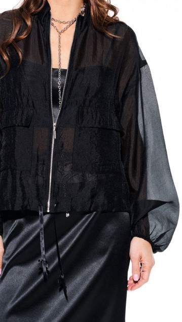 Elletto Блузка 3932 Черный фото 5