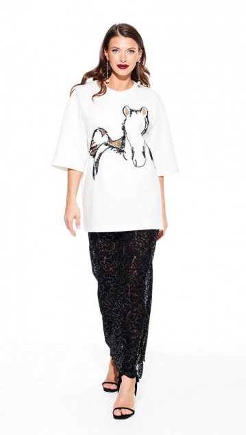 Elletto Джемпер 3938 Молочно-золотой фото 6