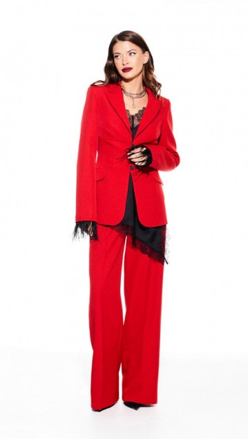 Elletto Костюм 5319 Красный фото 2