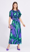 EOLA STYLE Платье 2342 Фиолетовый/ зеленый фото 3