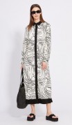 EOLA STYLE Платье 2430 Молочный с рисунком фото 3