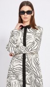 EOLA STYLE Платье 2430 Молочный с рисунком фото 4