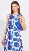 EOLA STYLE Платье 2438 Молочный в цветы фото 4