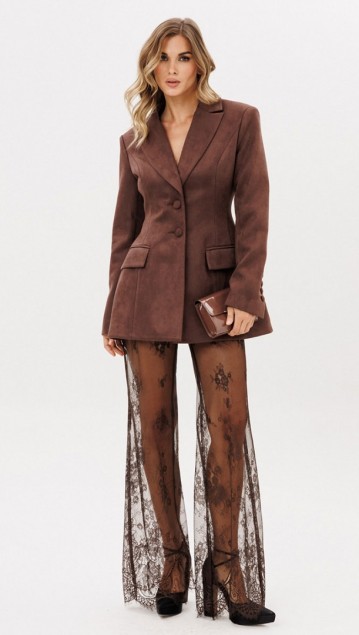 EOLA STYLE Жакет 2923-1 Темный шоколад фото 3