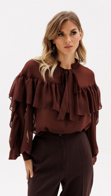 EOLA STYLE Блузка 2935 Шоколад 