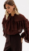 EOLA STYLE Блузка 2935 Шоколад фото 3