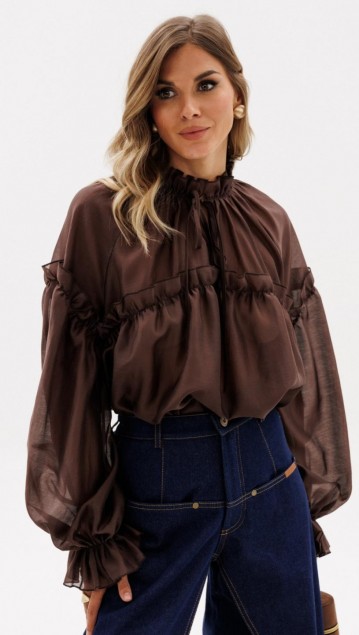 EOLA STYLE Блузка 2936 Шоколад 