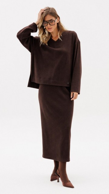 EOLA STYLE Костюм 2953 Шоколад фото 4