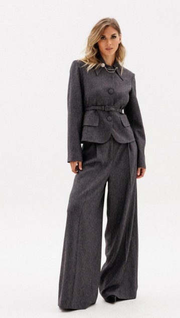 EOLA STYLE Брюки 2962 Темно-серый меланж фото 3