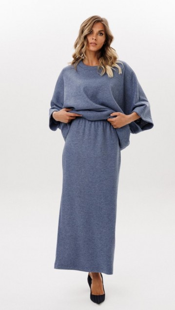 EOLA STYLE Юбка 2970 Голубой фото 4