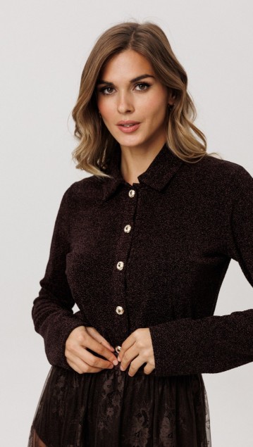 EOLA STYLE Джемпер 2995 Темный шоколад фото 2