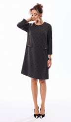  Платье 44082-3 Графит
