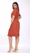 Lady Secret Платье 3698 Красно-оранжевый+горошек фото 6
