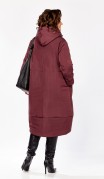 Lady Secret Пальто 5018-1 Бордовый фото 2