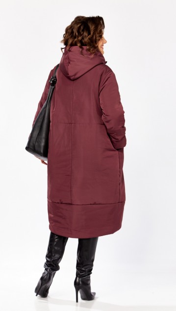 Lady Secret Пальто 5018-1 Бордовый фото 2