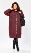 Lady Secret Пальто 5018-1 Бордовый фото 5