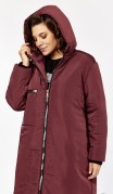 Lady Secret Пальто 5018-1 Бордовый фото 3