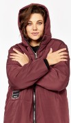 Lady Secret Пальто 5018-1 Бордовый фото 4