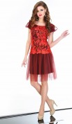 LaKona Платье 983 красный фото 2
