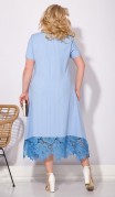 Лилиана Платье 1162 Голубой+цветы фото 5
