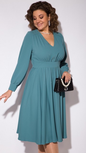 Лилиана Платье 1260  Серо-зеленый фото 3