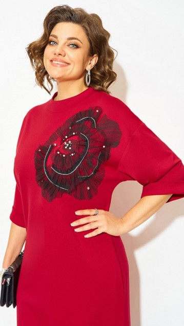 Лилиана Платье 1464 Алый фото 6