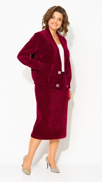 Лилиана Костюм 1487 Винный фото 3