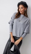 Люше Джемпер 4209  Серый фото 3