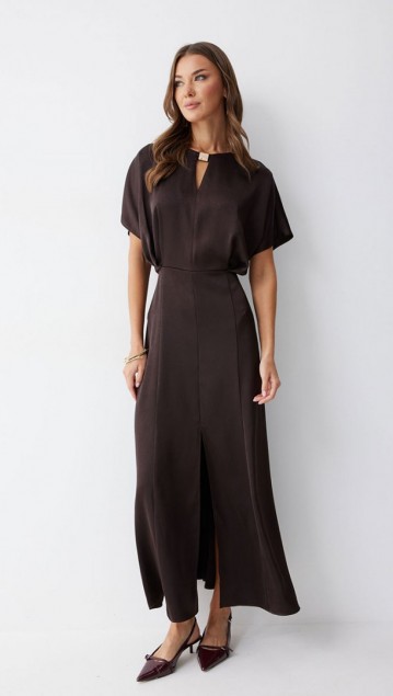 Люше Платье 4210 Коричневый 