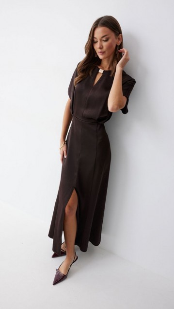 Люше Платье 4210 Коричневый фото 6