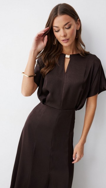 Люше Платье 4210 Коричневый фото 7