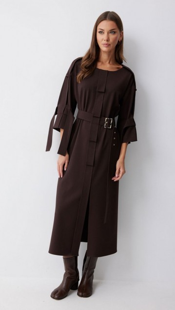 Люше Платье 4212 Коричневый 