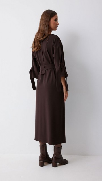 Люше Платье 4212 Коричневый фото 3