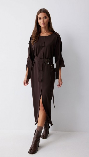 Люше Платье 4212 Коричневый фото 5