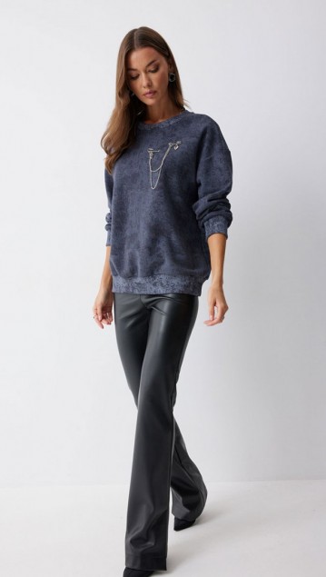 Люше Джемпер 4216 Серый фото 6