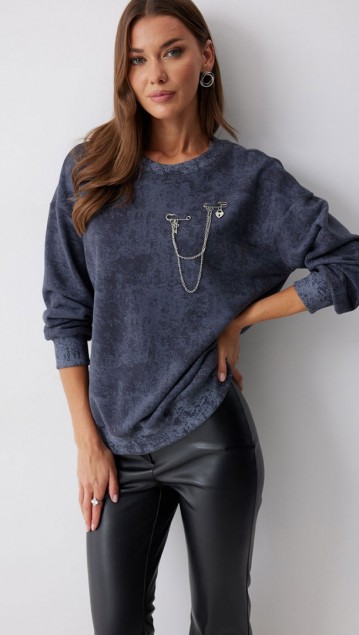 Люше Джемпер 4216 Серый 