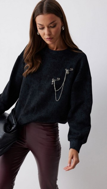 Люше Джемпер 4216  Черный фото 2