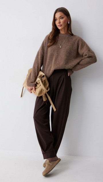 Люше Брюки 4218 Коричневый 