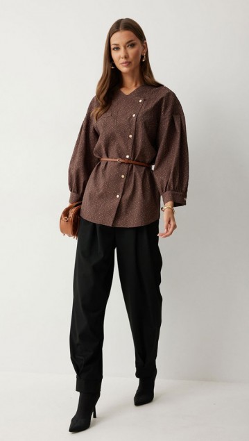 Люше Брюки 4218 Черный фото 5