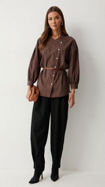 Люше Брюки 4218 Черный фото 6