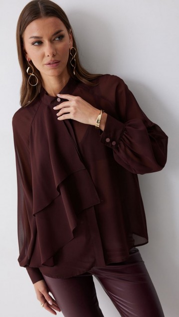 Люше Блузка 4221 Бордо 